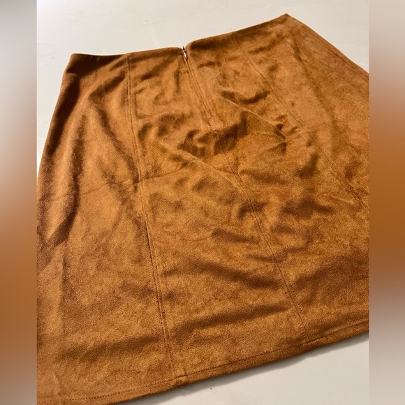 Faux Suede Mini Skirt - Picture 3 of 7